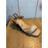 Beige open hak